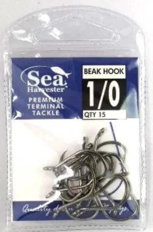 Sea Harvester Black beak hook 6/0 pkt - Premium quality self-setting fishing hooks for effective angling.