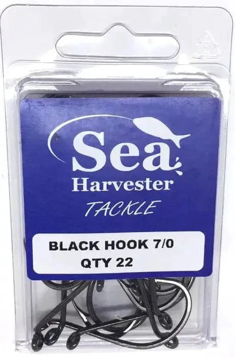 Black Beak Hook 7/0 Bulk 22 packaging with hooks, designed for strong and lightweight fishing.