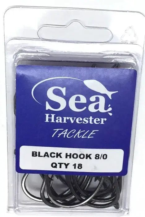 Sea Harvester Black Beak Hook 8/0 Bulk 18 pack with strong, lightweight hooks