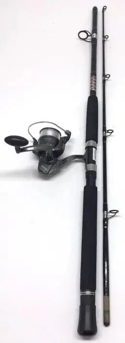 Sea Harvester Boat Combo 6'6 Spin 5000 Reel spooled with 20lb mono displayed on a white background.