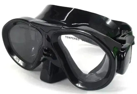 Dive Mask Freediver Junior Black Silicon with tempered glass lens and adjustable strap.