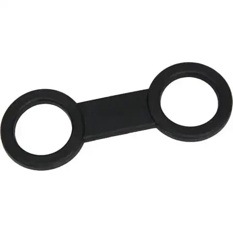 Snorkel Keeper Black made from silicon as a replacement for plastic snorkel buckles.