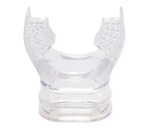 Snorkel Mouth Piece(Silicon Clear) - durable and comfortable clear silicone mouthpiece for diving.