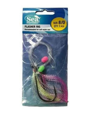 Sea Harvester Flasher Rigs (octopus) pre-tied flasher rig for Snapper and bottom fishing.
