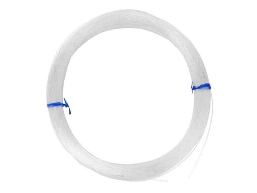 Sea harvester Leader 300LB 100M fishing line spool with clear design and blue tie, ideal for marine adventures.