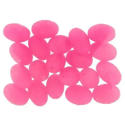 Hard Pink Beads Pink LGE Bulk qty30 LUMOLGB luminous fishing beads in vibrant pink color.