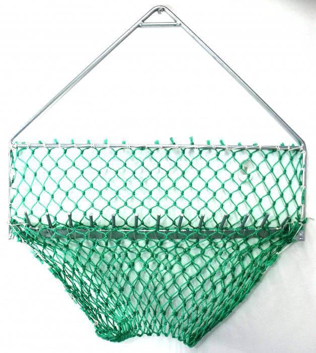 Heavy Duty Scallop Dredge Large for NZ 900cm x 700cm displayed, featuring a robust green net and metal frame.