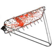 Heavy Duty Scallop Dredge Standard size for NZ 66cm x 24cm with triangular frame and netting.