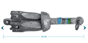 Collapsible Boat Anchors 6 sizes Available - Galvanised anchor for small boats, ideal for tight spaces and securing nets.