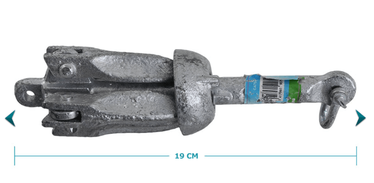 Collapsible Boat Anchors 6 sizes Available - Galvanised anchor for small boats, ideal for tight spaces and securing nets.