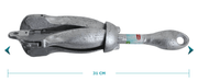 Collapsible Boat Anchors 6 sizes Available - Galvanized anchor design for small boats and fishing nets.