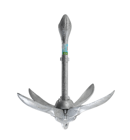 Collapsible Boat Anchors 6 sizes Available - Galvanised, ideal for small boats and securing nets.