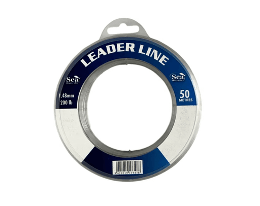 Leader Trace 200LB x 50m Spool - 200 lb leader line in clear, ideal for fishing protection.