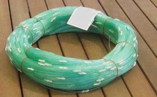 75kg 1.3mm @ 2.0m Stops (1000m hank) Longlines rolled neatly on a wooden surface.