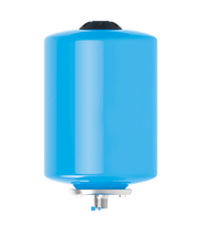 RV & Marine Accumulator water Pressure Tank 8L in vibrant blue color, designed for stable water pressure in systems.