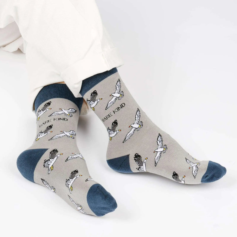 Save the Seagull Bamboo Socks by Barekind NZ