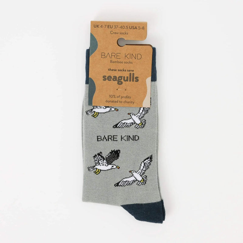 Save the Seagull Bamboo Socks by Barekind NZ