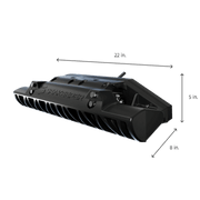 Seakeeper Ride 525 vessel attitude control system with dimensions, designed to reduce pitching and rolling.