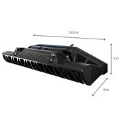 Seakeeper Ride 600 vessel attitude control system showcasing its sleek design and dimensions