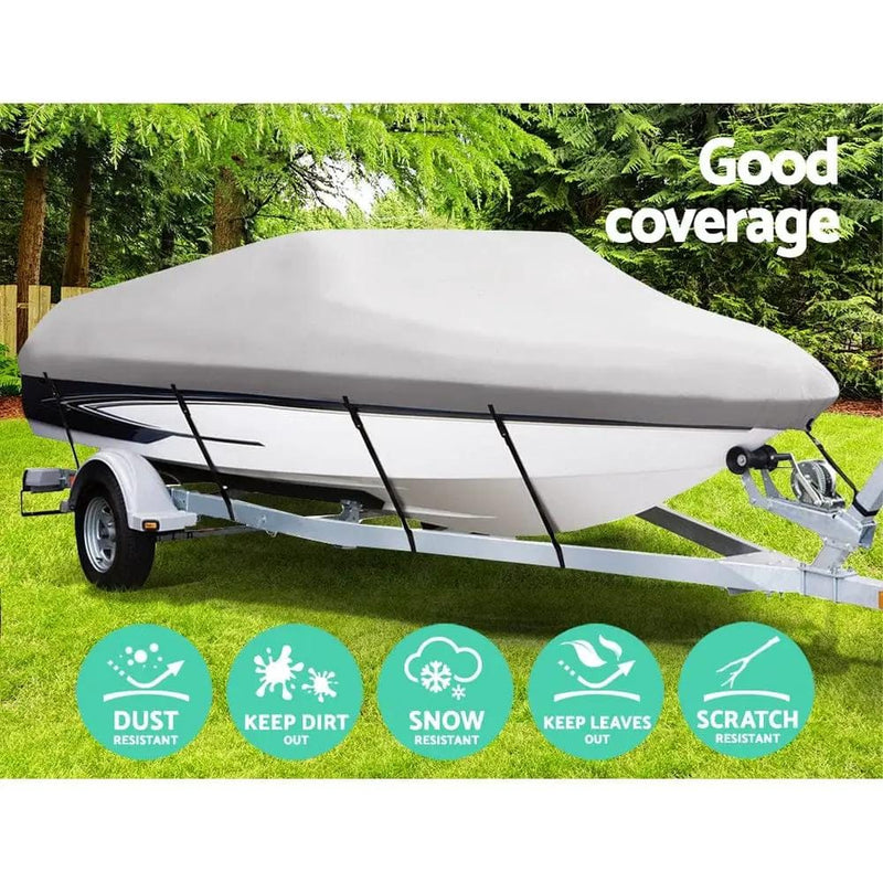 SportZone.co.nz Outdoor > Boating Trailerable Boat Cover 16 18.5 Ft Marine Grade 600D Polyester Trailerable Boat Cover 16 to 18.5 Ft 600D Polyester