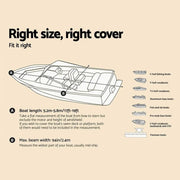 SportZone.co.nz Outdoor Recreation > Boating > Boating Accessories Seamanship 17 to 19ft Boat Cover Trailerable 600D Marine Heavy Duty Boat Cover 17 to 19ft Trailerable 600D PU Coated