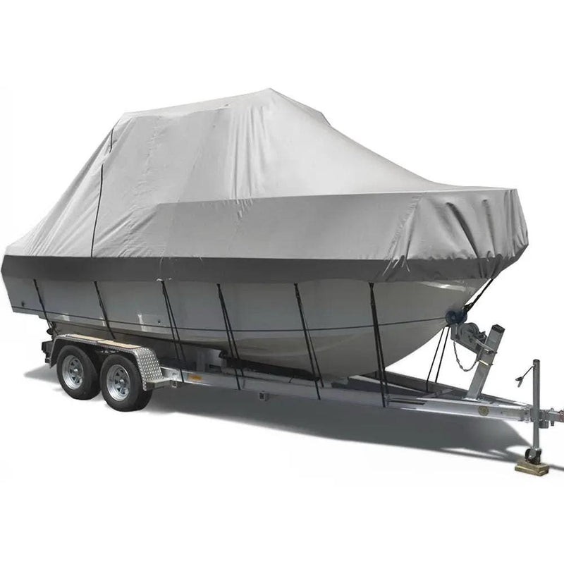 SportZone.co.nz Outdoor Recreation > Boating > Boating Accessories Seamanship 17 to 19ft Boat Cover Trailerable 600D Marine Heavy Duty Boat Cover 17 to 19ft Trailerable 600D PU Coated