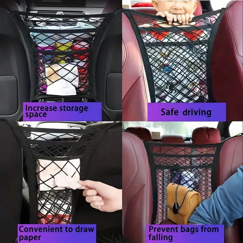 Seat Back Partition & Mesh Storage Net by Habicare