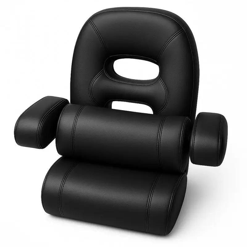 CAPTAINS DELUXE TALL CHAIR BLACK by Absolute Marine