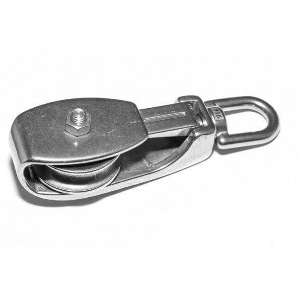 Seine Block 15 x 70 x 226 x 25mm - Stainless Steel Marine Grade 316 Snatch Block with Eye Top