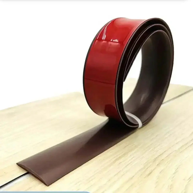 Self-Adhesive Vinyl Transition Strip – Floor Gap & Carpet Threshold Spacer (10 designs available) - 2m by Habicare