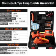 5Ton 12V Car Electric Hydraulic Floor Jack Lift + Impact Wrench Kit Box 3 in 1 by salelink.co.nz