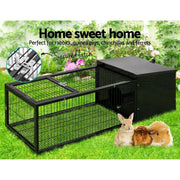 120cm Rabbit Cage Rabbit Hutch Pet Cage Playpen Enclosure Run by salelink.co.nz