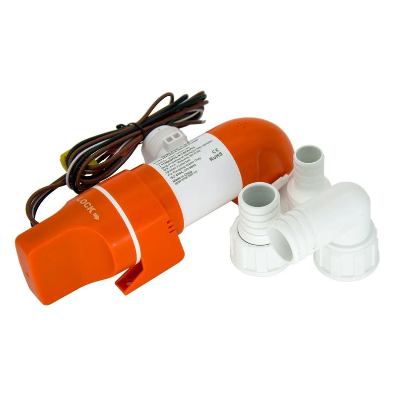 SEAFLO 1100GPH Bilge Pump Automatic Boat Marine Water Pump Low Profile 12V by salelink.co.nz