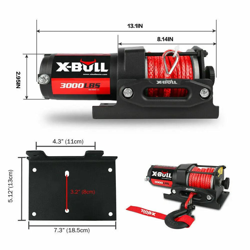 X-Bull Electric Winch 3000LBS by salelink.co.nz