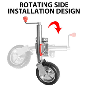 10'' Jockey Wheel 900kg 2000LBS Swing Up Solid Caravan Trailer Boat Heavy Duty by salelink.co.nz