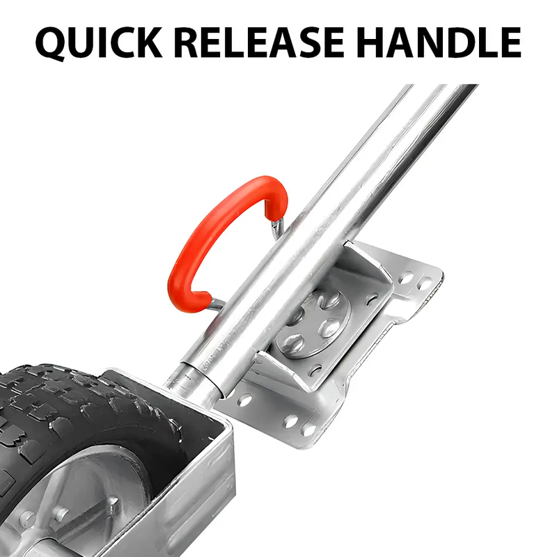 10'' Jockey Wheel 900kg 2000LBS Swing Up Solid Caravan Trailer Boat Heavy Duty by salelink.co.nz