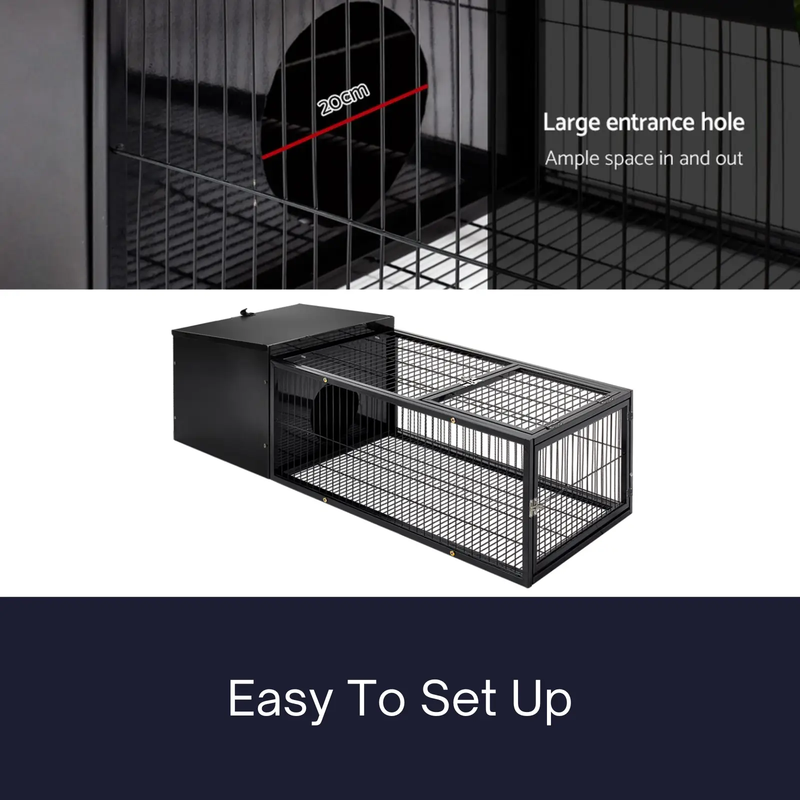 120cm Rabbit Cage Rabbit Hutch Pet Cage Playpen Enclosure Run by salelink.co.nz