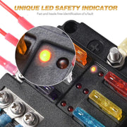 6-Way Blade Fuse Block Box Holder by salelink.co.nz