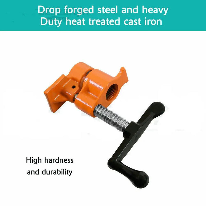 3/4'' Gluing Pipe Clamp 4 Pcs Heavy Duty WOODWORKING VICE TOOLS Wide Protect Pad by salelink.co.nz