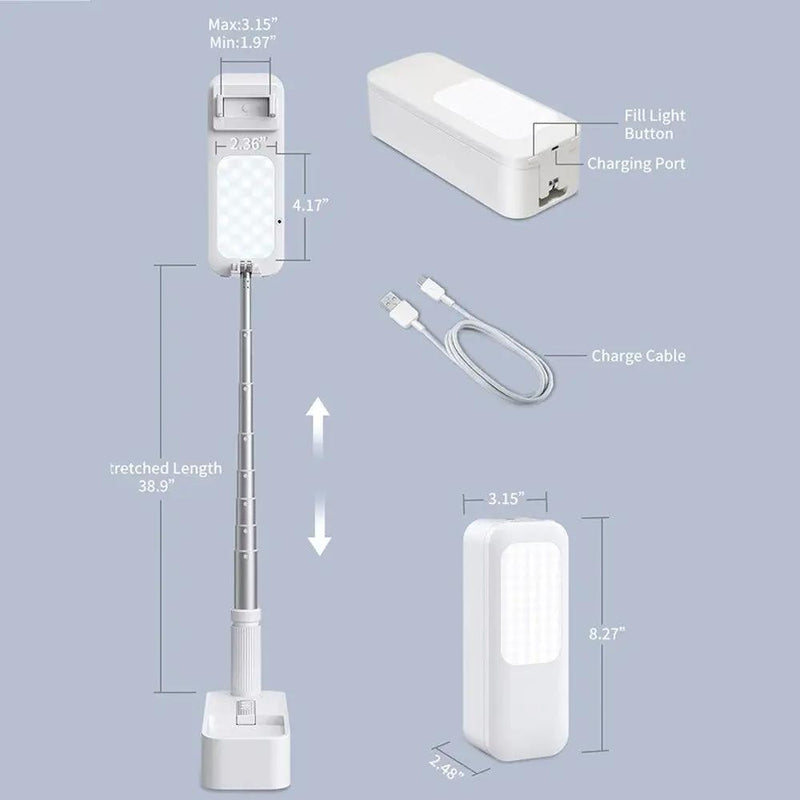 Extendable Selfie Stand 360 Rotation with Phone Holder by salelink.co.nz