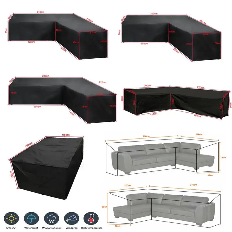 Shape Waterproof Rattan Sofa Cover (available in different sizes) by Habicare