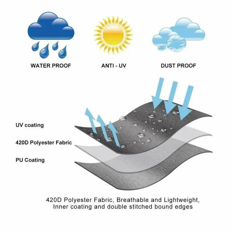 Shape Waterproof Rattan Sofa Cover (available in different sizes) by Habicare