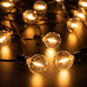 Shatterproof Solar String Lights G40 (Waterproof) with USB & Remote Control by Habicare
