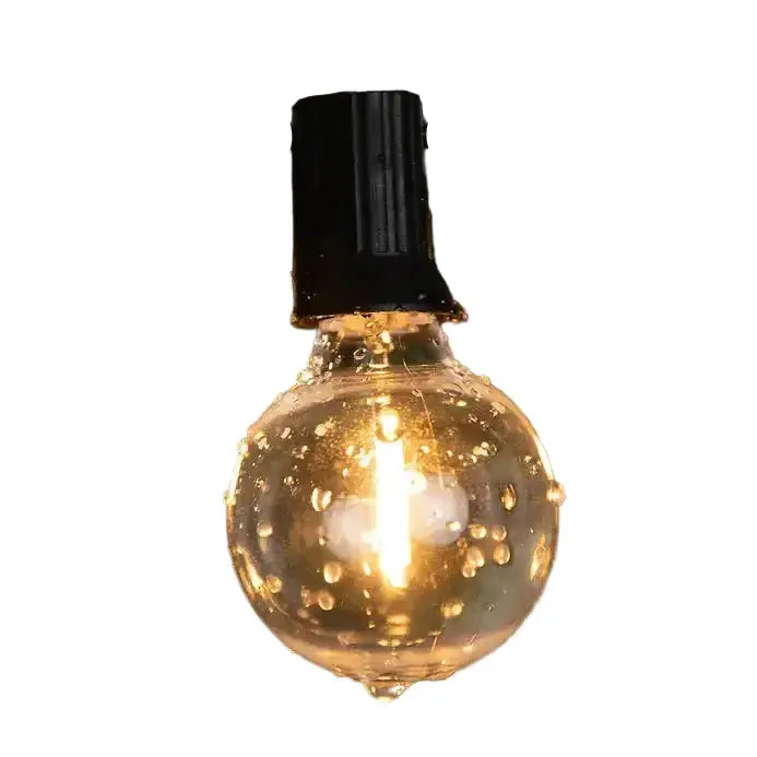 Shatterproof Solar String Lights G40 (Waterproof) with USB & Remote Control by Habicare