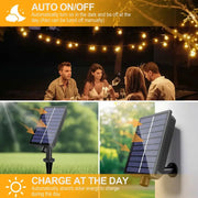 Shatterproof Solar String Lights G40 (Waterproof) with USB & Remote Control by Habicare