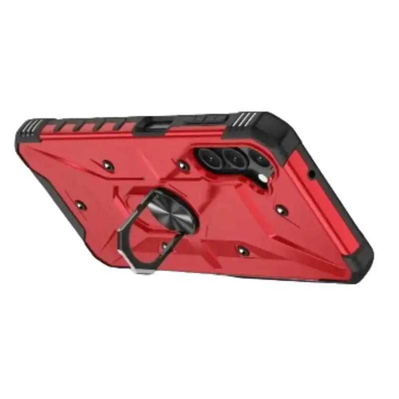 Shockproof Armor Case for Samsung Galaxy A & S Series (Red) by Habicare