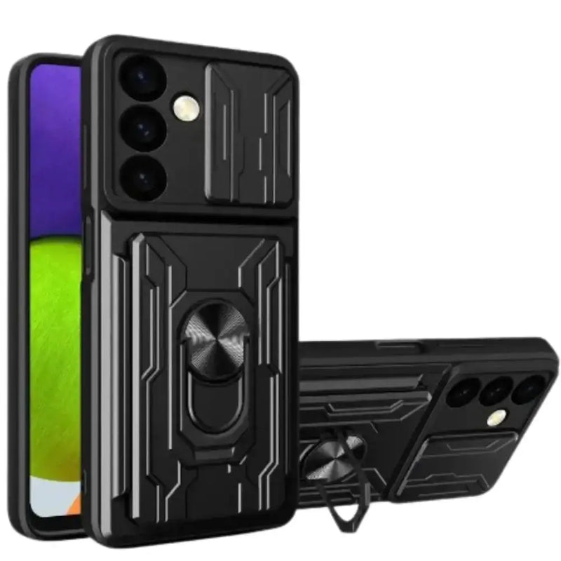 Shockproof Card Slot Case for Samsung Galaxy Note & S Series (Black) by Habicare