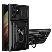 Shockproof Card Slot Case for Samsung Galaxy Note & S Series (Black) by Habicare
