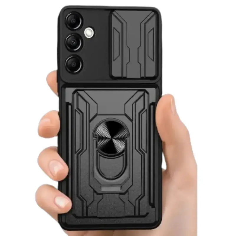Shockproof Card Slot Case for Samsung Galaxy Note & S Series (Black) by Habicare