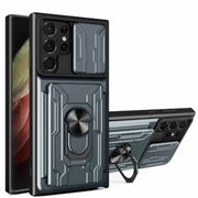 Shockproof Card Slot Case for Samsung Galaxy Note & S Series (Gray) by Habicare